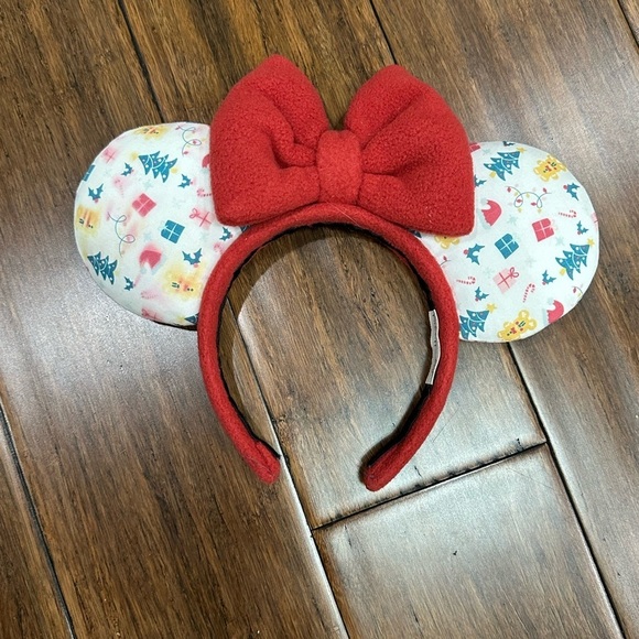 Disney Accessories - Disney Park Hopper Design Red Bow Mouse Ears Headband